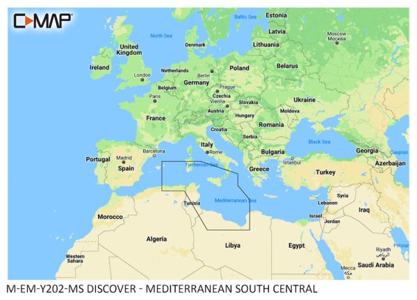 Buy DISCOVER - Mediterranean South Central at Meridianprojekt. Expert support & service included! - c-map discover - mediterranean south central