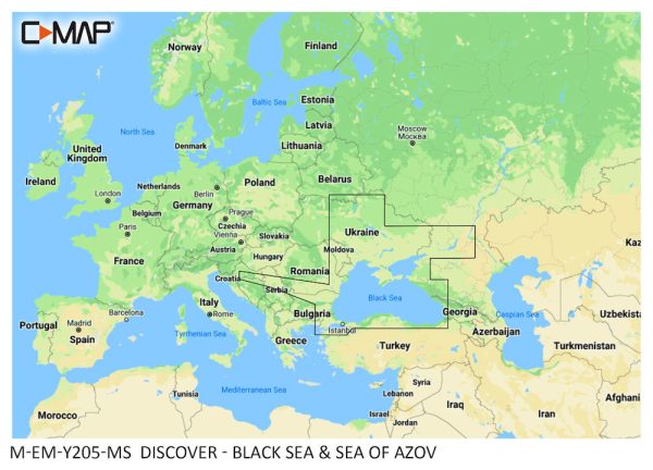 Buy DISCOVER - Black Sea & Sea of Azov at Meridianprojekt. Expert support & service included! - c-map discover - black sea & sea of azov