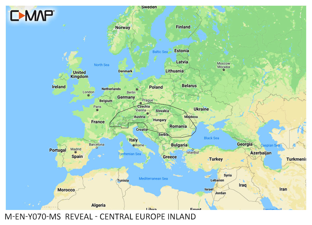 Buy REVEAL - Central Europe Inland at Meridianprojekt. Expert support & service included! - c-map reveal - central europe inland