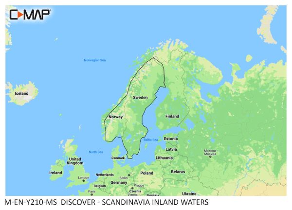 Buy DISCOVER - Scandinavia Inland Waters at Meridianprojekt. Expert support & service included! - c-map discover - scandinavia inland waters