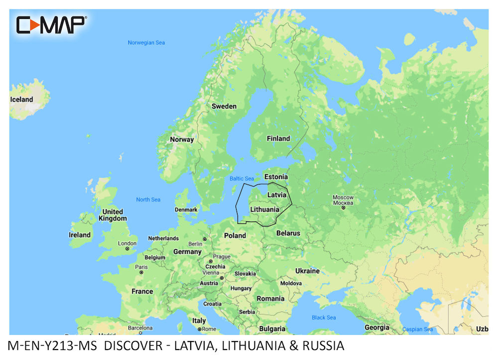 Buy DISCOVER - Latvia, Lithuania & Russia at Meridianprojekt. Expert support & service included! - c-map discover - latvia, lithuania & russia